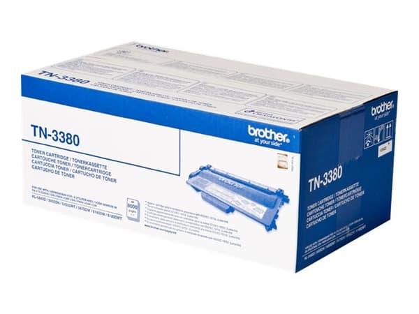 Brother TN3380 - Svart - original - tonerpatron - for Brother DCP-8110, 8150, 8155, 8250, HL-5440, 5450, 5470, 6180, MFC-8510, 8520, 8710, 8950