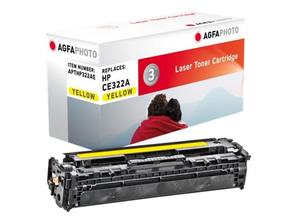 AgfaPhoto - Gul - kompatibel - tonerpatron (alternativ for: HP 128A, HP CE322A) - for HP Color LaserJet Pro CP1525n, CP1525nw; LaserJet Pro CM1415fn,
