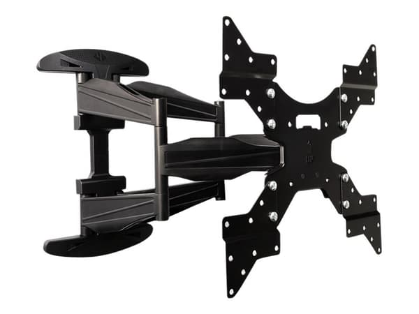 4World - Konsol - för platt panel - svart - skärmstorlek: 32"-75" - väggmonterbar Svart