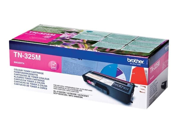 Brother TN325m - Magenta - original - tonerpatron - for Brother DCP-9055, DCP-9270, HL-4140, HL-4150, HL-4570, MFC-9460, MFC-9465, MFC-9970