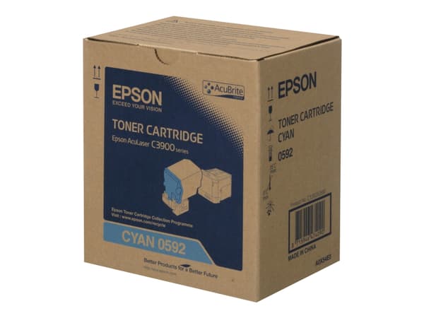 Epson - Hög kapacitet - cyan - original - tonerkassett - för AcuLaser C3900DN, C3900DTN, C3900N, C3900TN, CX37DN, CX37DNF, CX37DTN, CX37DTNF