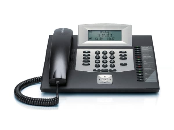 Auerswald COMfortel 1600 - ISDN-telefon - svart - för COMpact 3000 analog, 3000 ISDN, 3000 VoIP, 5010 VOIP, 5020 VOIP