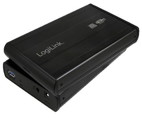 LogiLink Super Speed USB3.0 HDD Enclosure for 3,5" SATA HDD - Drevkabinett - 3.5" - SATA 3Gb/s - USB 3.0