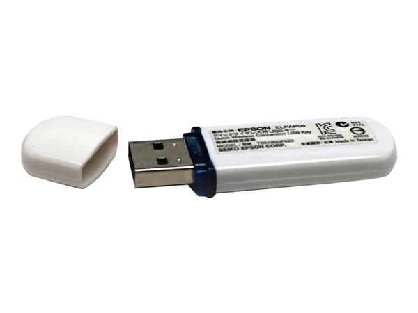Epson Quick Wireless Connect USB key - ELPAP09, Valkoinen, BrightLink 436Wi, BrightLink 475Wi, BrightLink 480i, BrightLink 485Wi, BrightLink Pro 1410