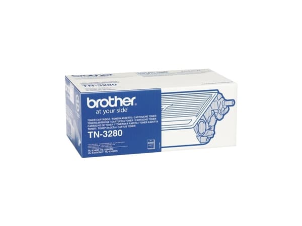 Brother TN3280 - Svart - original - tonerpatron - for Brother DCP-8070, 8085, HL-5340, 5350, 5370, 5380, MFC-8370, 8380, 8880, 8890