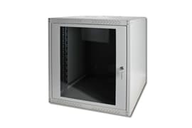 Digitus 19" 12U Wall Mounting Cabinet, Unmounted, Seinään asennettava laitekehikko, 12U, 60 kg, Harmaa