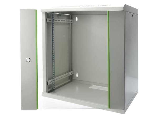 Digitus 19" 12U Wall Mounting Cabinet, Unmounted, Seinään asennettava laitekehikko, 12U, 60 kg, Harmaa