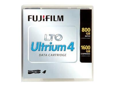 Fujifilm LTO Ultrium 4 Data Cartridge, Tyhjä datanauha, LTO, 1600 GB, 1000000 siirtää, 30 vuosi/vuosia, 120 MB/s