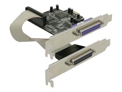 Delock PCI Express-kort 2 x Parallell - Parallelladapter - PCIe - parallell - 2 porter