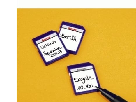 Hama "SD/MMC" Memory Card Labels, Hvit, 18 stykker