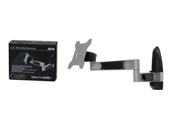 Tronje AR210 - Monteringssett (tippe/dreie-brakett) - for LCD-skjerm - aluminium, stål - skjermstørrelse: 15"-24" - veggmonterbar