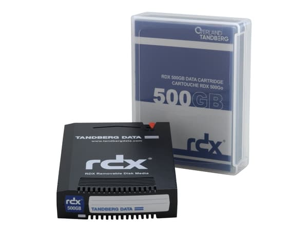 Overland-Tandberg 8541-RDX, RDX-kassett, RDX, 500 GB, 15 ms, Sort, RDX QuikStor