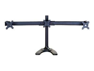 Neomounts FPMA-D700DD3 - Stativ - for 3 LCD-skjermer - svart - skjermstørrelse: 10"-27" - skrivebordsstativ, malje, skrivebordsmonterbar
