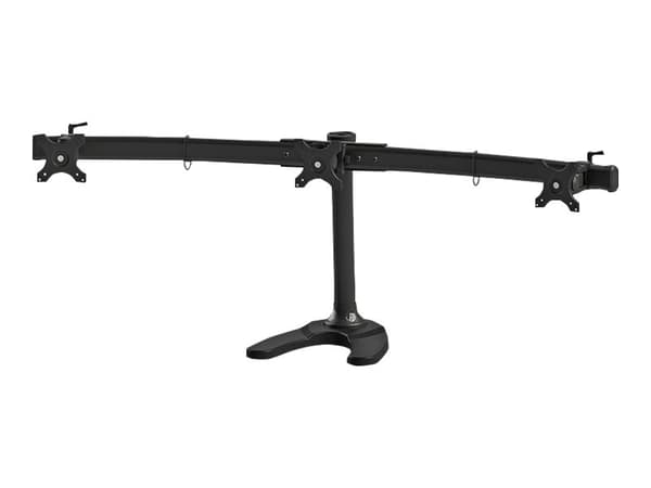Neomounts FPMA-D700DD3 - Stativ - for 3 LCD-skjermer - svart - skjermstørrelse: 10"-27" - skrivebordsstativ, malje, skrivebordsmonterbar