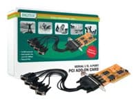 DIGITUS DS-33002-1 - Seriell adapter - PCI - RS-232 x 4 Sort, Oransje