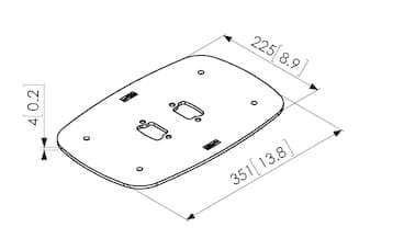 Vogel's Professional PFF 7060 - Komponenter for montering (gulvplate) - svart