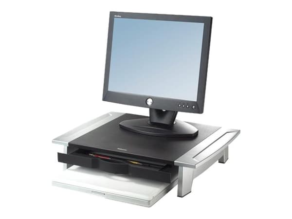 Fellowes Office Suites Monitor Riser - Stativ - for Skjerm - svart, sølv