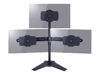 Multibrackets M VESA Desktopmount Single Stand - Stativ - for LCD-skjerm - aluminium, stål - svart - skjermstørrelse: 24"-32" - skrivebordsstativ