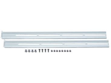 Aixcase AIX-19K1UMR-W - Skuffskinnesett for racktastatur - lysegrå, RAL 7035 - 1U - 19"