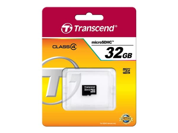 Transcend - Flashminnekort - 32 GB - Class 4 - microSDHC