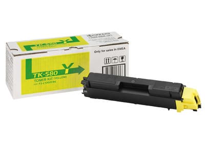 Kyocera TK 580Y - Gul - alkuperäinen - tonerpatron - ECOSYS P6021cdn, P6021cdn/KL3; FS-C5150DN, C5150DN/KL3 -laitteisiin