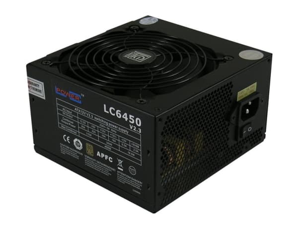 LC Power Super Silent LC6450 V2.2 - Strømforsyning (intern) - ATX12V 2.2 - 450 watt - PFC