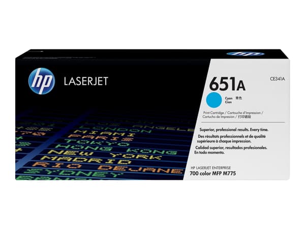 HP 651A, alkuperäinen syaani LaserJet-värikasetti, 16000 sivua, Syaani, 1 kpl