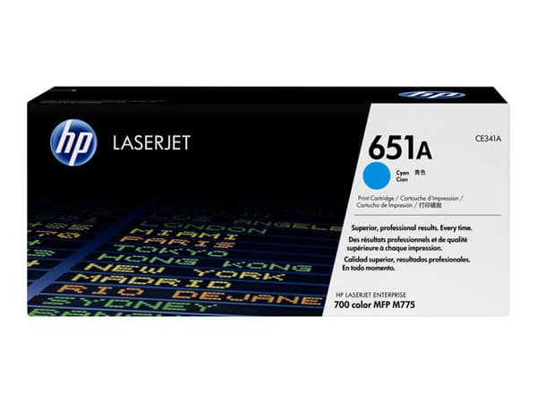HP 651A, alkuperäinen syaani LaserJet-värikasetti, 16000 sivua, Syaani, 1 kpl