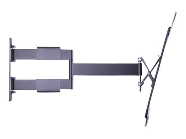 Multibrackets M VESA Flexarm Thin - Monteringssett (tippeleddarm, helbevegelsesmontering) - for LCD-skjerm - stål - svart - skjermstørrelse: 37"-55"