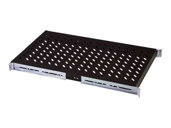 Digitus - Hylla för rack - svart, RAL 9005 - 1U - 19"