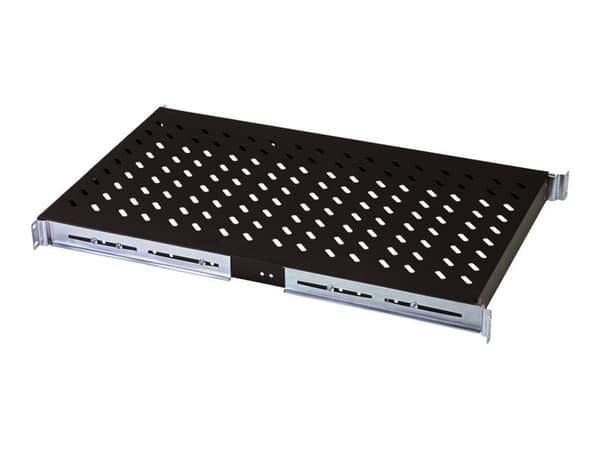 Digitus - Hylla för rack - svart, RAL 9005 - 1U - 19"