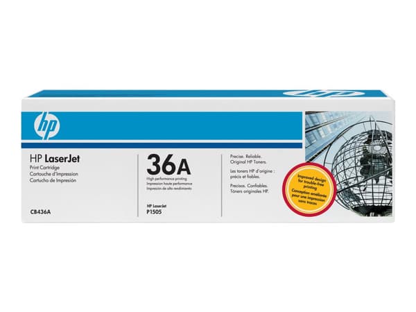 HP 36A, alkuperäinen musta LaserJet-värikasetti, kaksoispakkaus, 4000 sivua, Musta, 2 kpl