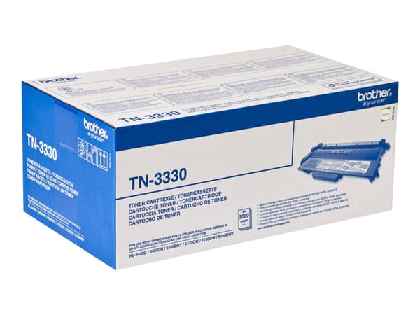 Brother TN3330 - Svart - original - tonerpatron - for Brother DCP-8110, 8150, 8155, 8250, HL-5440, 5450, 5470, 6180, MFC-8510, 8520, 8710, 8950