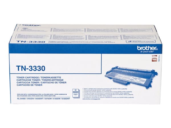 Brother TN3330 - Svart - original - tonerpatron - for Brother DCP-8110, 8150, 8155, 8250, HL-5440, 5450, 5470, 6180, MFC-8510, 8520, 8710, 8950