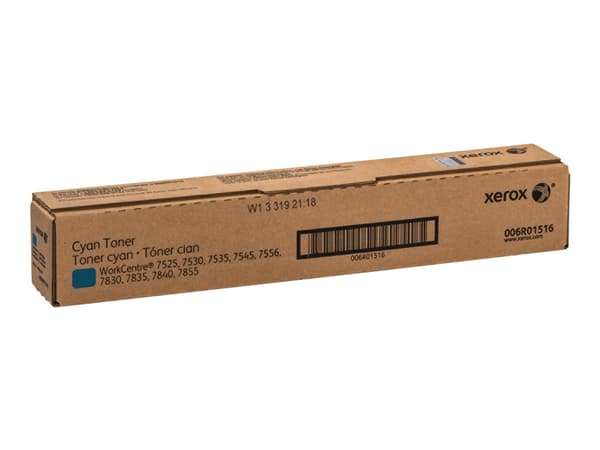 Xerox WorkCentre 7500 Series - Cyan - original - tonerpatron Sold - for WorkCentre 7525/7530/7535, 7545/7556, 75XX, 7830/35, 7845/55, 78XX, 79XX, EC7