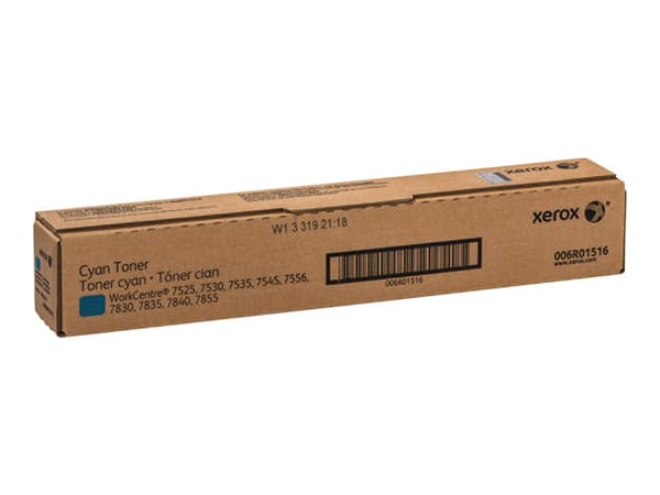 Xerox WorkCentre 7500 Series - Cyan - original - tonerpatron Sold - for WorkCentre 7525/7530/7535, 7545/7556, 75XX, 7830/35, 7845/55, 78XX, 79XX, EC7