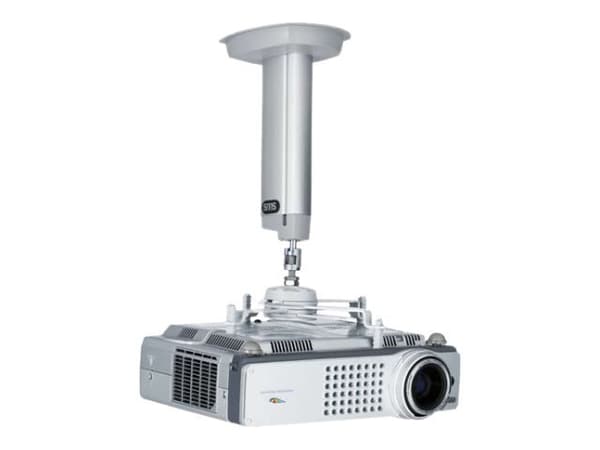 SMS Projector CL F1000 w/ SMS Unislide - Monteringssett (takmontering) - Tilt & Swivel - for projektor - sølv, aluminium - takmonterbar