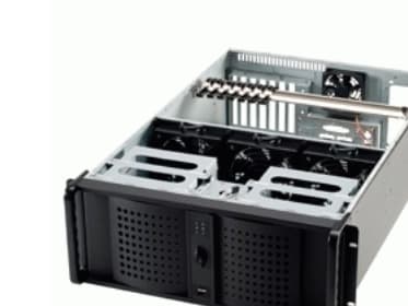 FANTEC TCG-4860X07-1 - Rackmonterbar - 4U - utvidet ATX (E-ATX) - ingen strømforsyning - svart