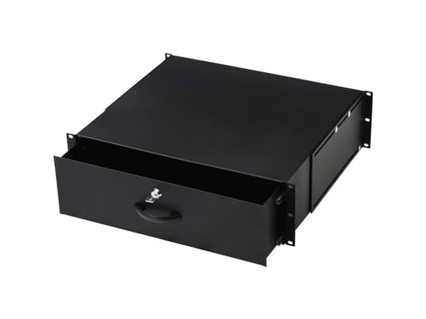 Digitus DN-19 KEY-3U-SW - Racklåda - svart, RAL 9005 - 3U - 19"