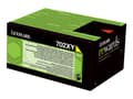 Miniatyrbilde 1 av 5: Lexmark 702XY - Ekstra høy ytelse - gul - original - tonerpatron LCCP, LRP - for Lexmark CS510de, CS510dte
