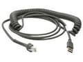 Miniatyrbild 3 av 5: Zebra - USB-kabel - USB (hane) - 2.74 m - lindad - för Zebra DS3578, DS4208, DS6878, DS9208, LI4278