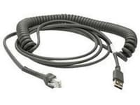 Zebra - USB-kabel - USB (hane) - 2.74 m - lindad - för Zebra DS3578, DS4208, DS6878, DS9208, LI4278