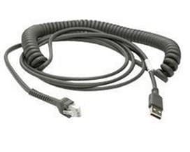 Zebra - USB-kabel - USB (hane) - 2.74 m - lindad - för Zebra DS3578, DS4208, DS6878, DS9208, LI4278