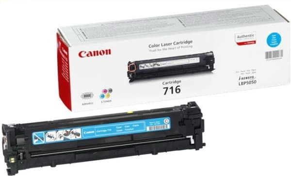 Canon 716 Cyan - Cyan - original - tonerpatron - för i-SENSYS LBP5050, LBP505050N, MF8030CN, MF8040Cn, MF8050CN, MF8080Cw