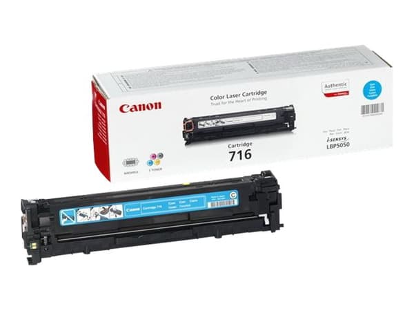 Canon 716 Cyan - Cyan - original - tonerpatron - för i-SENSYS LBP5050, LBP505050N, MF8030CN, MF8040Cn, MF8050CN, MF8080Cw