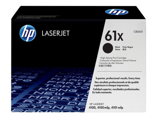 HP 61X - Høy ytelse - svart - original - LaserJet - tonerpatron (C8061X) - for LaserJet 4100, 4100dtn, 4100mfp, 4100n, 4100tn, 4101mfp