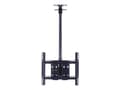 Miniatyrbilde 3 av 5: Multibrackets M Public Ceilingmount Medium Single - Monteringssett (takplate, taktippemontering, VESA-adapter) - for LCD-skjerm - stål - svart - skje