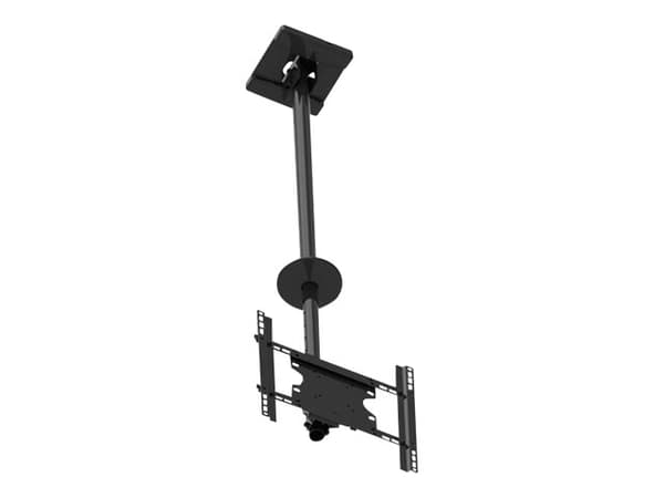 Multibrackets M Public Ceilingmount Medium Single - Monteringssett (takplate, taktippemontering, VESA-adapter) - for LCD-skjerm - stål - svart - skje