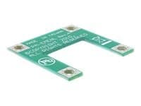 Delock Converter Mini PCI Express half-size > full-size - Stigekort Grønn