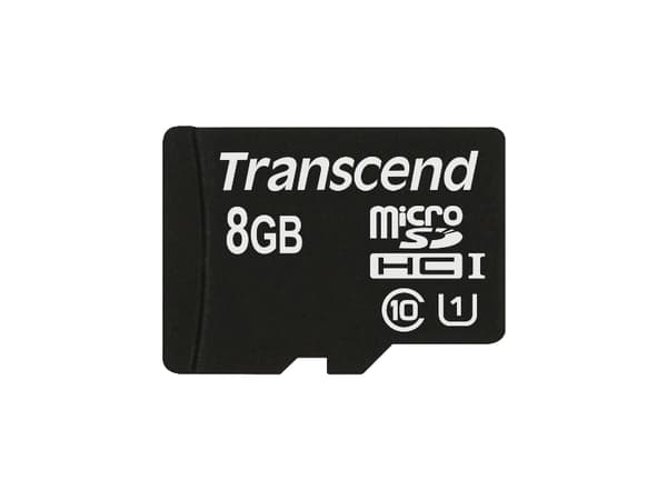 Transcend Premium - Flashminnekort (microSDHC til SD-adapter inkludert) - 8 GB - UHS Class 1 / Class10 - 300x - microSDHC UHS-I